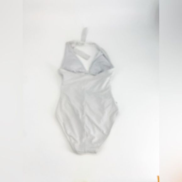 Blue Rod Beattie One Piece Shirred Twister Halter Swimsuit 4 - Picture 4 of 6